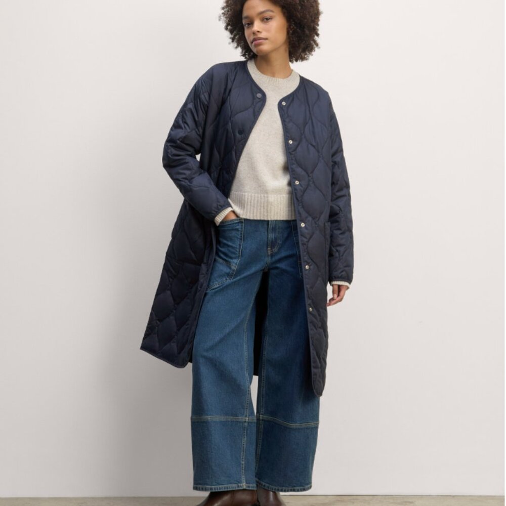Everlane - The Long Quilted Liner - NWOT